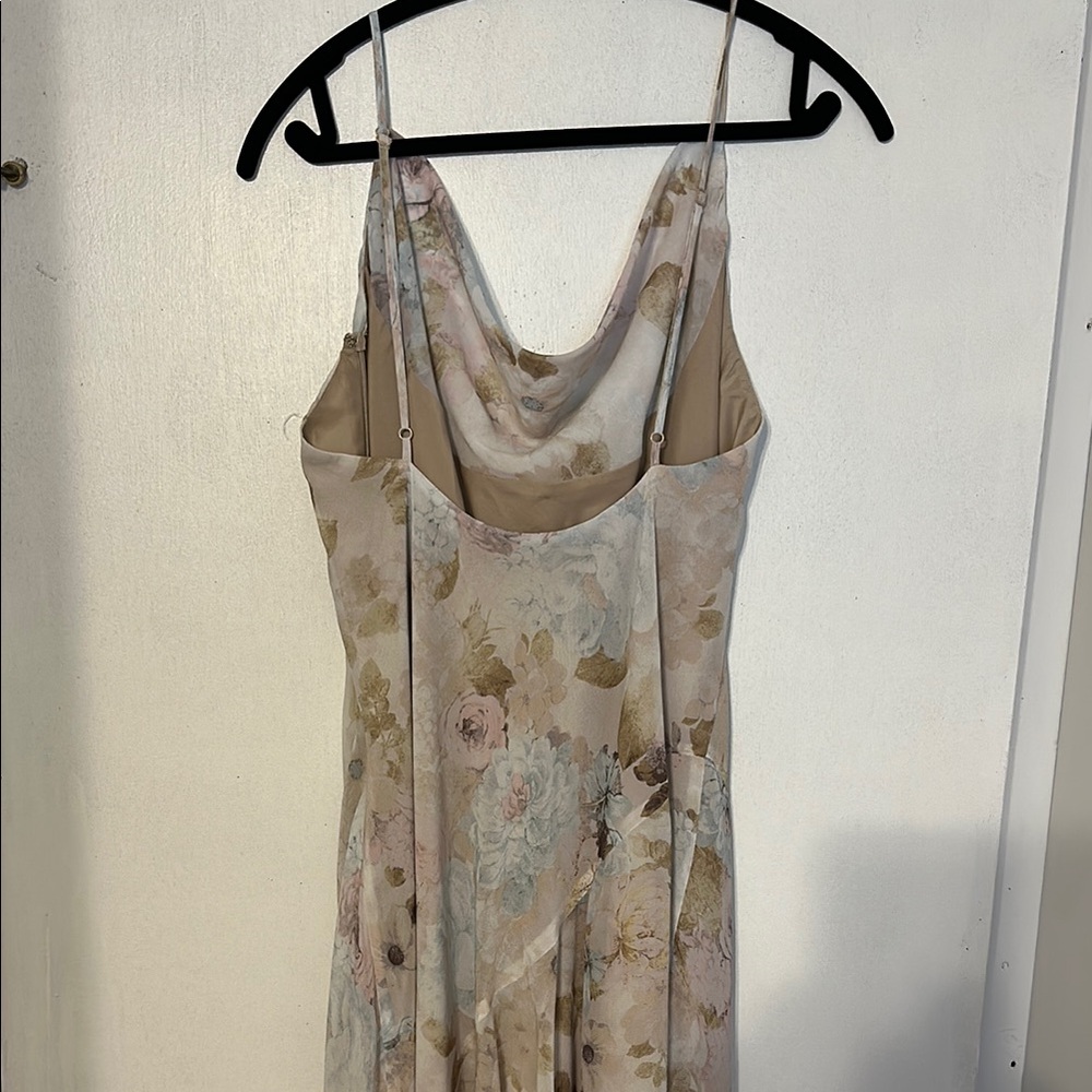 Wayf Cream Asymmetrical Spaghetti Strap Sundress - Picture 4 of 7